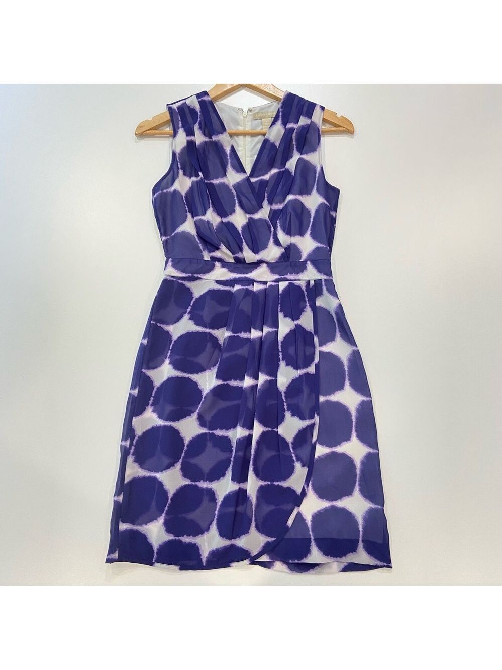 Banana Republic NWT sheath dress flowy lightweight wrap V neckline sleeveless 0 - Picture 8 of 13